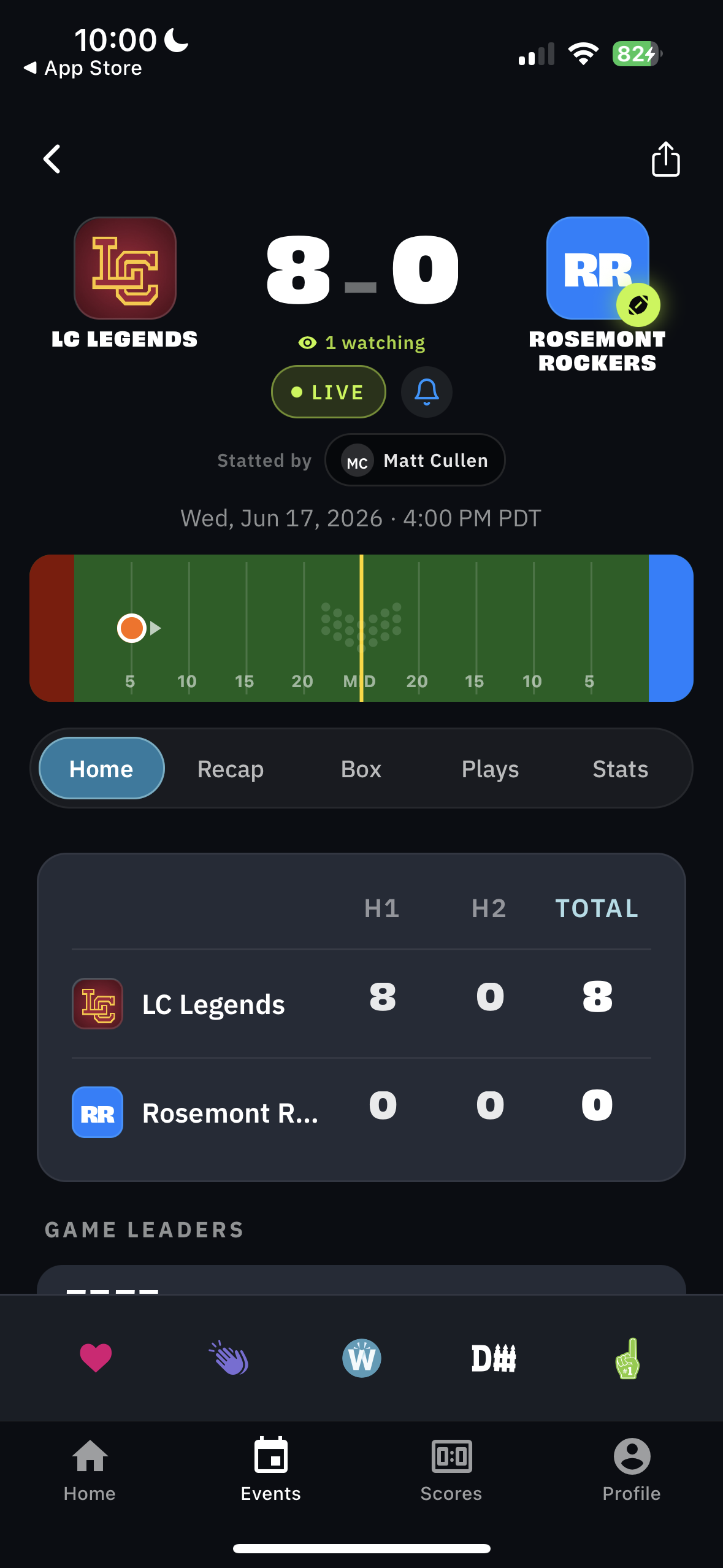 Follow live