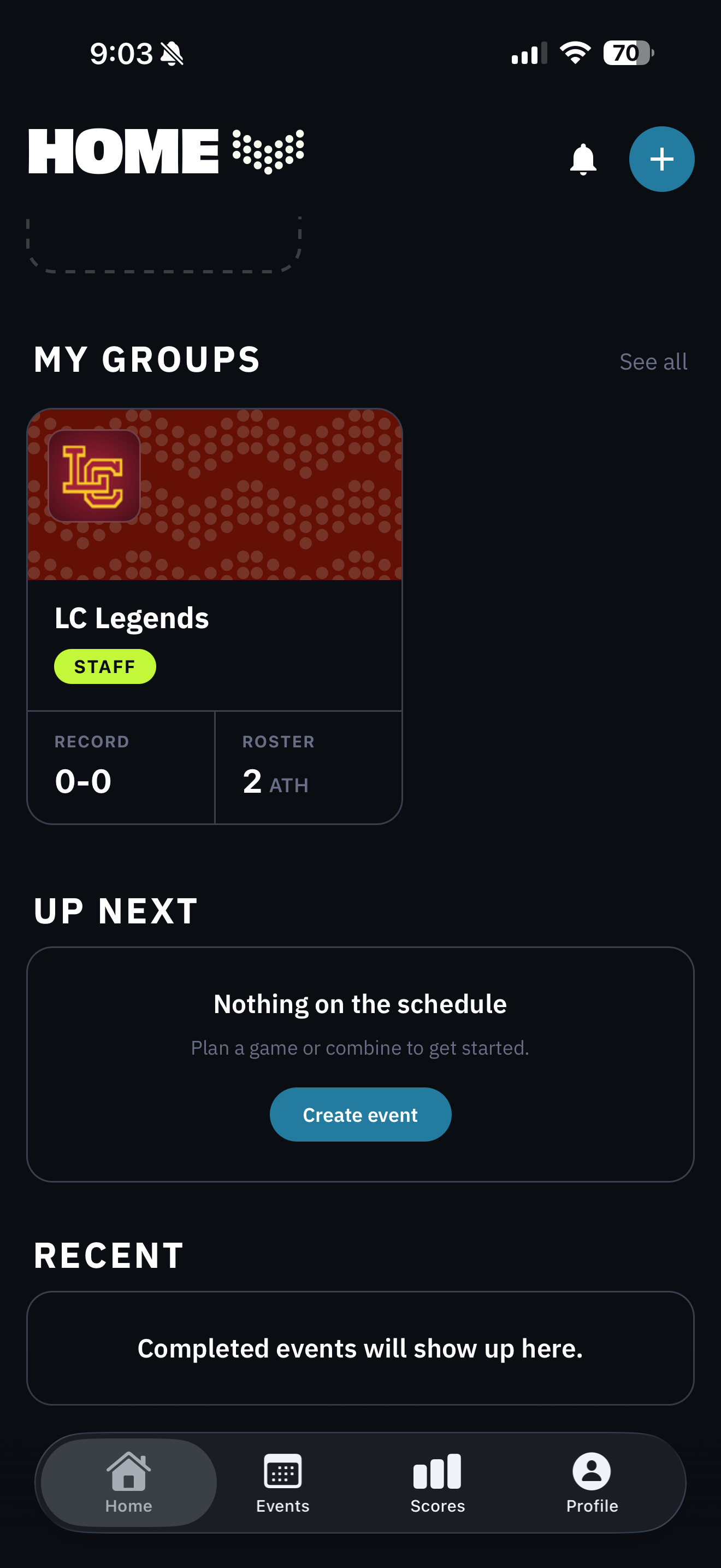 BreakAway app — Home
