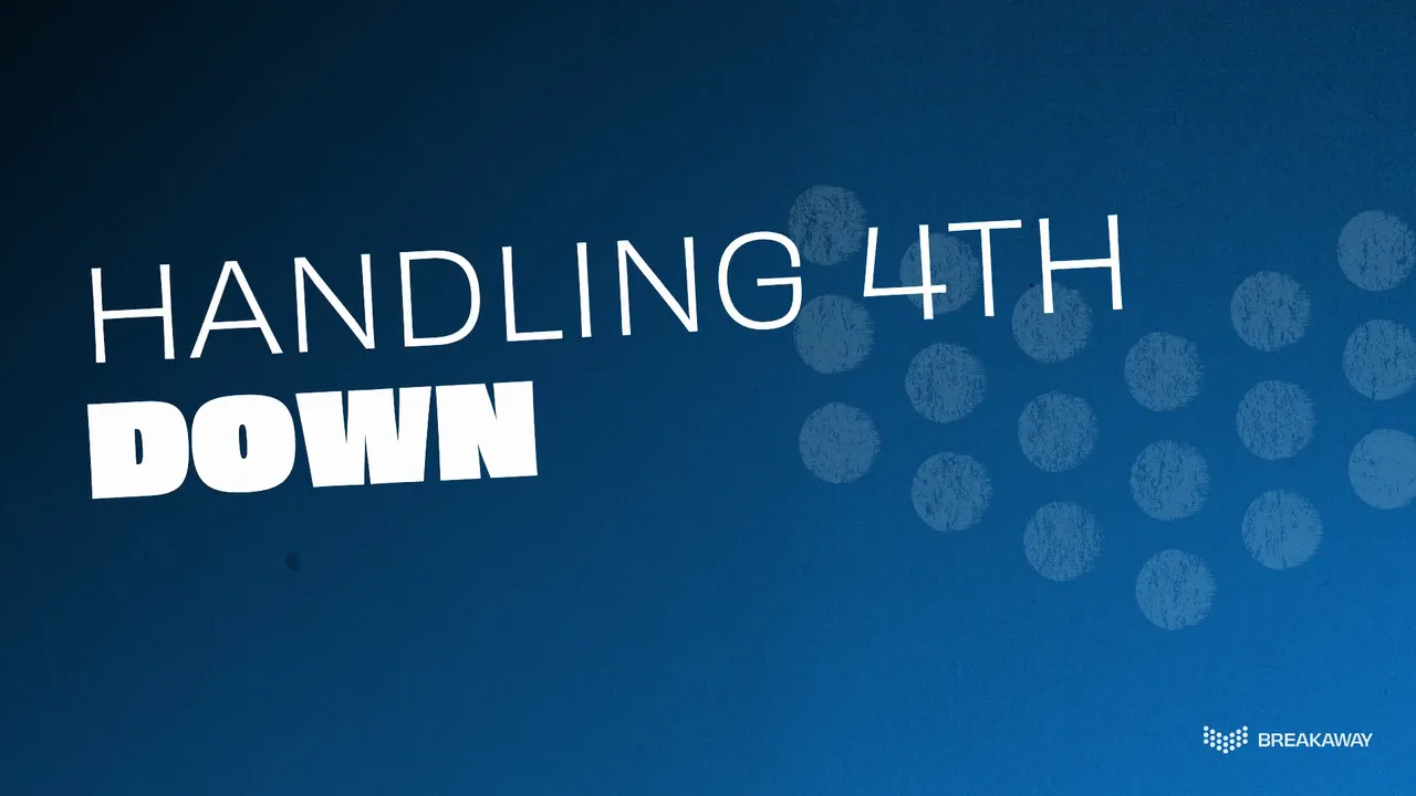 Watch how to stat it in the BreakAway app: Handling 4th down