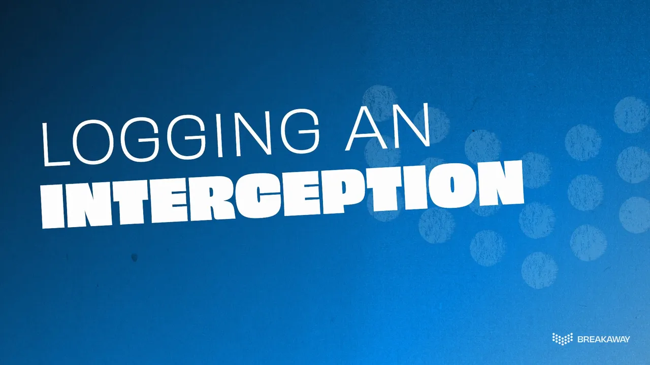 Watch how to stat it in the BreakAway app: Logging an interception