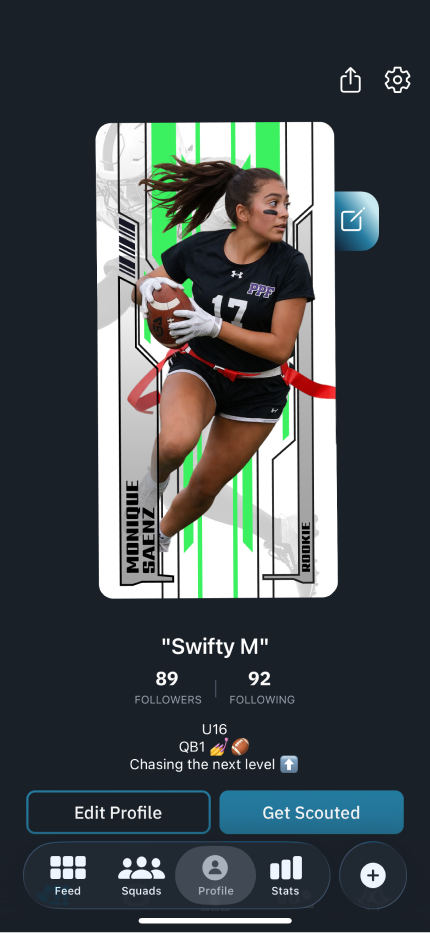 Athlete profile
