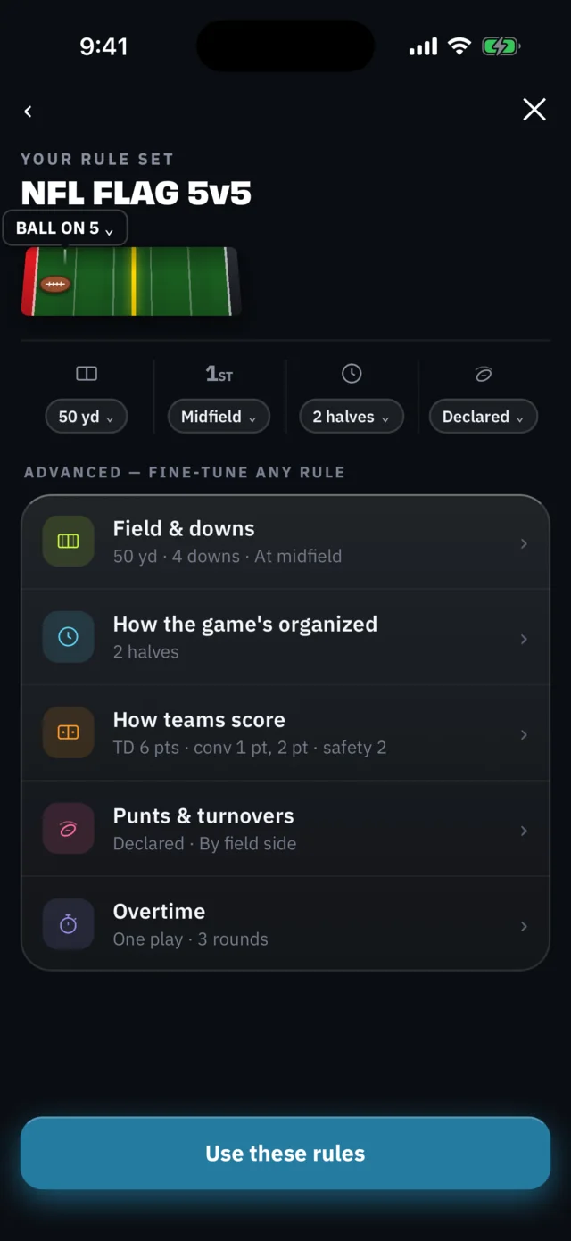 BreakAway iPhone: Customize, fine-tune any rule (coach view)